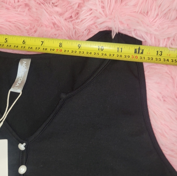 NWT Noracora black v-neck tank dress - Picture 4 of 7